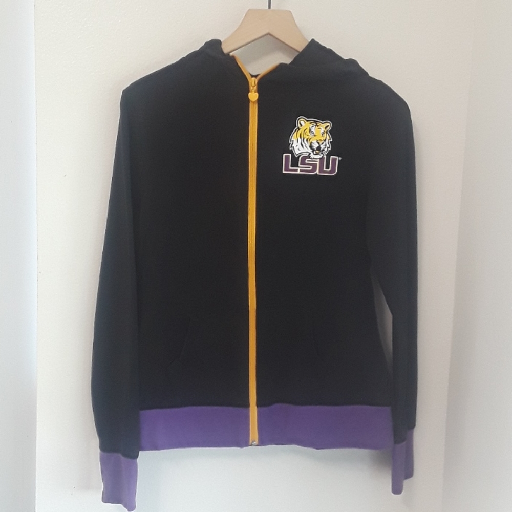 LSU - Black Zip up Hoodie - Size 18
